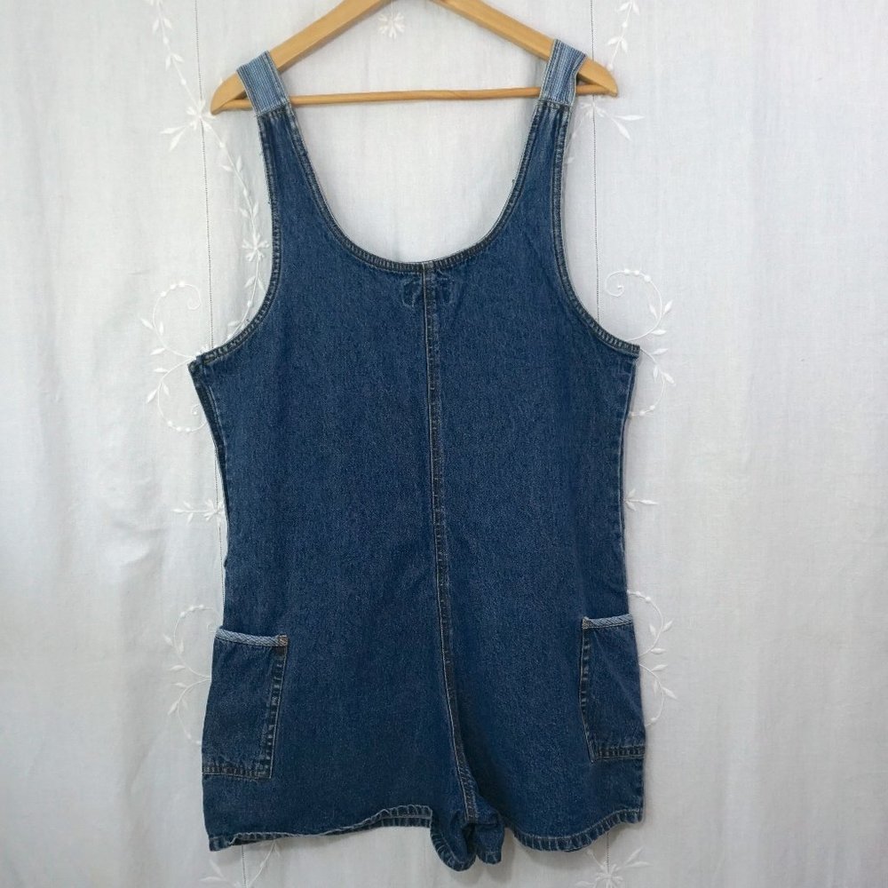 Vintage Basic Editions 90's Denim Shorteralls Euc - image 2